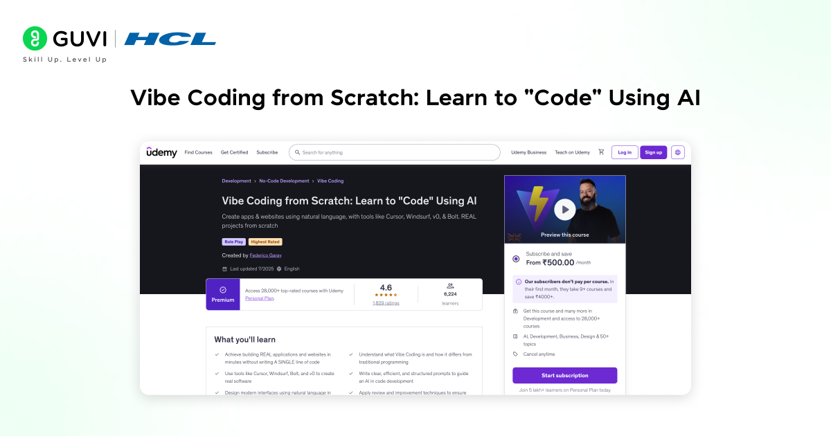 Vibe coding from scratch - learn to code using AI