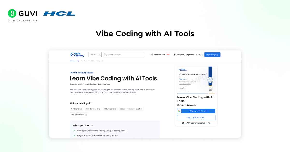 Vibe coding with AI tools