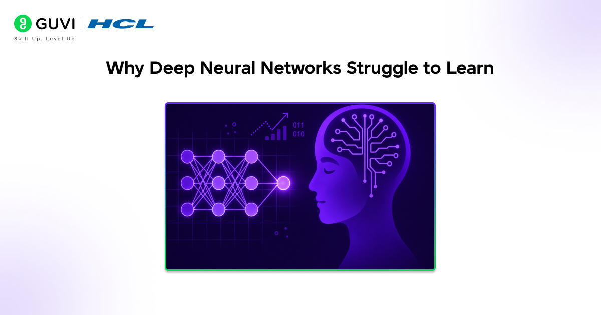 Why Deep Neural Networks Struggle to Learn