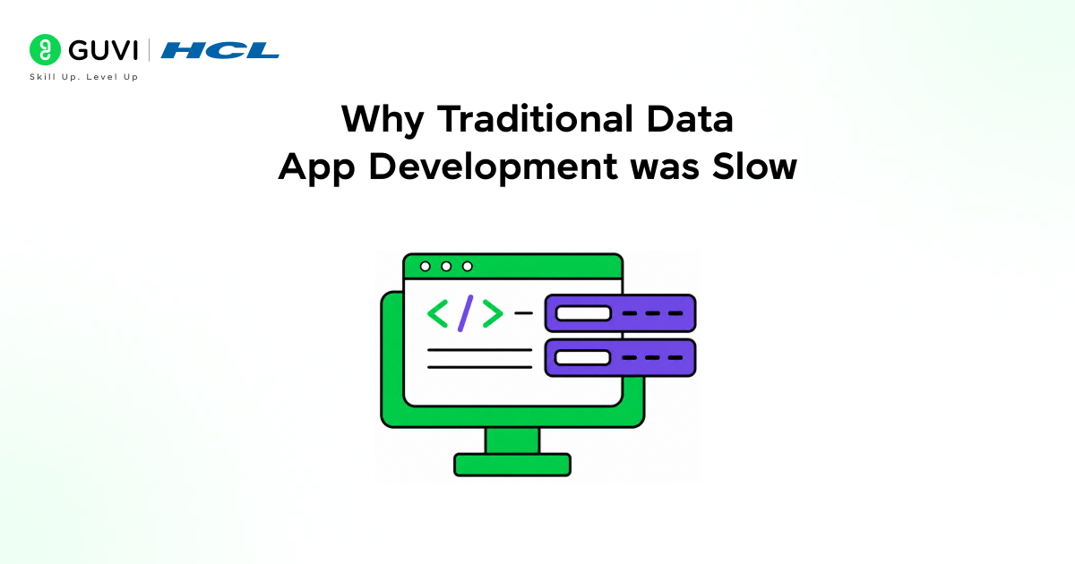 Why Traditional Data App Development was Slow