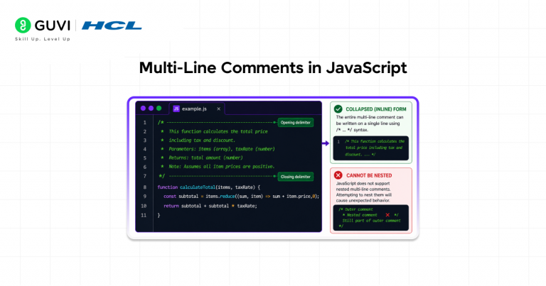 How to Comment in JavaScript: Syntax, JSDoc & Best Tips