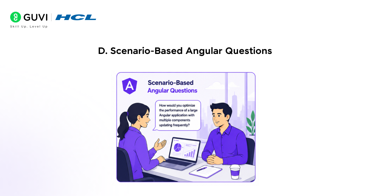 Top Angular Interview Questions and Answers in 2026 5 D. Scenario Based Angular Questions