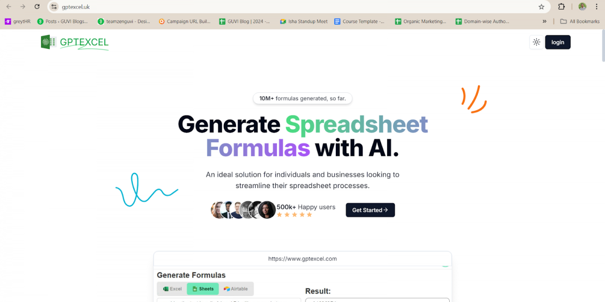 top ai tools for excel