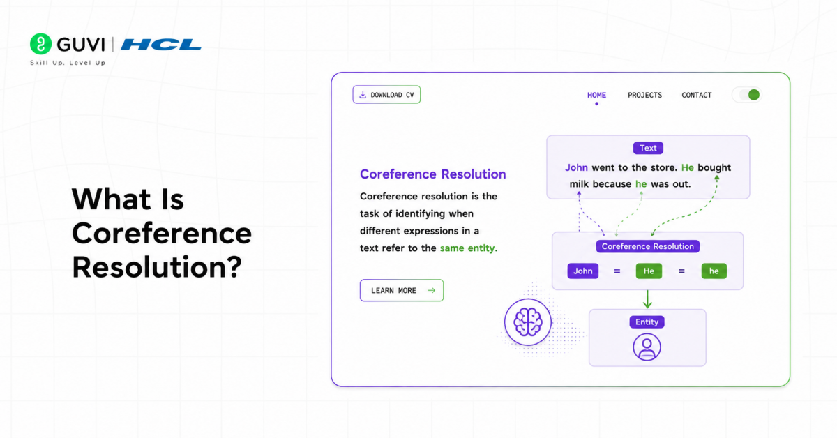 Coreference Resolution: How AI Tracks Pronouns 1 What Is Coreference Resolution?