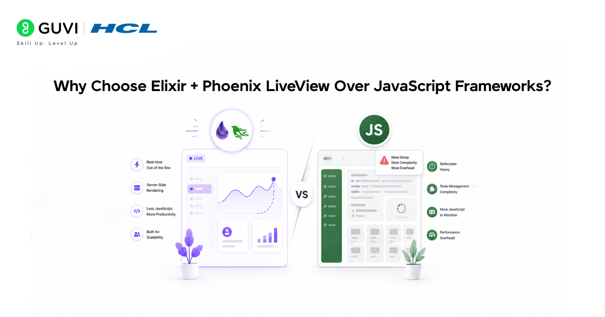 Why Choose Elixir Phoenix LiveView Over JavaScript Frameworks